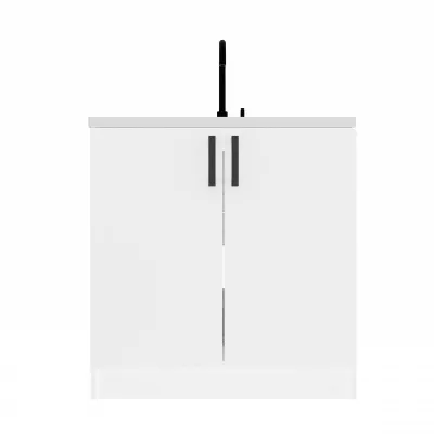 Unterer Küchenschrank unter der Spüle 80 cm KAINA - weiß