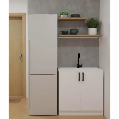Unterer Küchenschrank unter der Spüle 80 cm KAINA - weiß