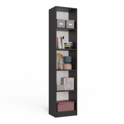 Schmales Bücherregal RAUNO – 40 cm, anthrazit