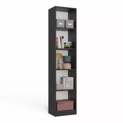 Schmales Bücherregal RAUNO – 40 cm, anthrazit