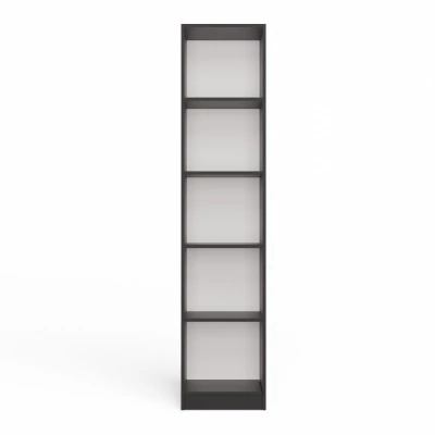 Schmales Bücherregal RAUNO – 40 cm, anthrazit