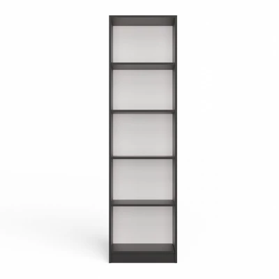 Schmales Bücherregal RAUNO - 50 cm, anthrazit