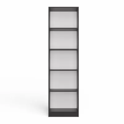Schmales Bücherregal RAUNO - 50 cm, anthrazit
