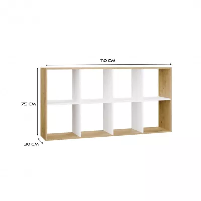RAINIS 3er Regal - Artisan Eiche / Weiß