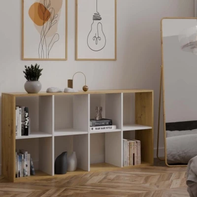 RAINIS 3er Regal - Artisan Eiche / Weiß