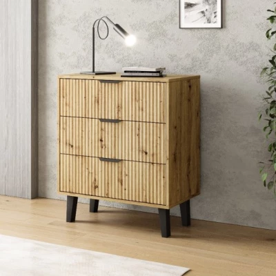 SITIVE SLIM Kommode - Artisan Eiche / Schwarz