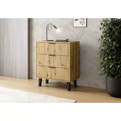 SITIVE SLIM Kommode - Artisan Eiche / Schwarz