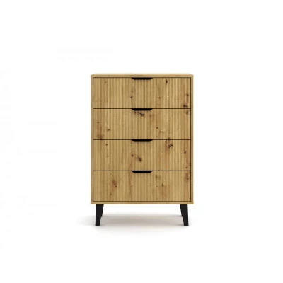 Kommode SITIVE SLIM - Artisan Eiche / Schwarz