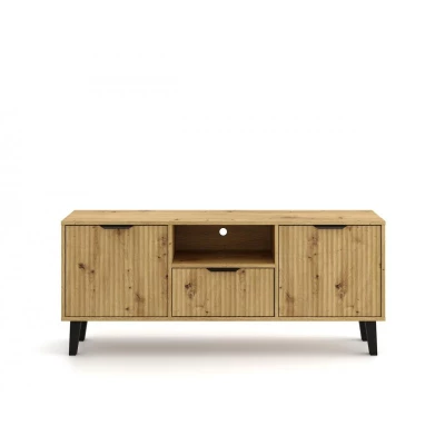 TV-Ständer SITIVE SLIM - Artisan-Eiche / Schwarz