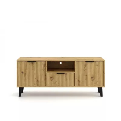 TV-Ständer SITIVE SLIM - Artisan-Eiche / Schwarz