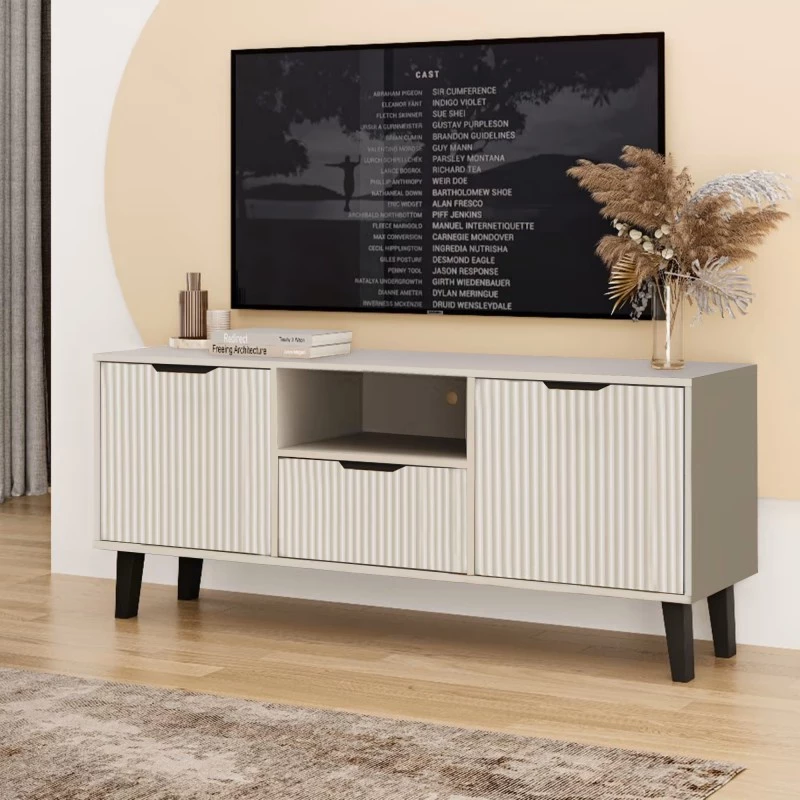 SITIVE SLIM TV-Ständer - Kaschmir / Schwarz