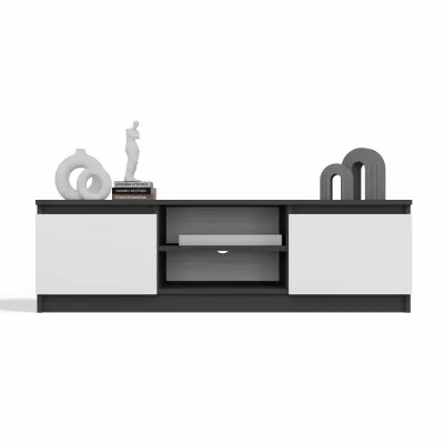 TV-Ständer SABA 1 - anthrazit / weiß