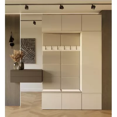 Flurwand mit Kleiderbügeln OPELIKA - Kaschmir