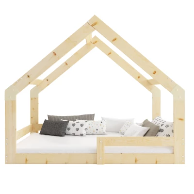 Hausbett 80x160 SHIRA mit Matratze - Kiefer
