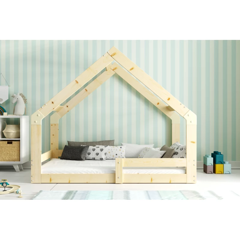 Hausbett 80x160 SHIRA mit Matratze - Kiefer