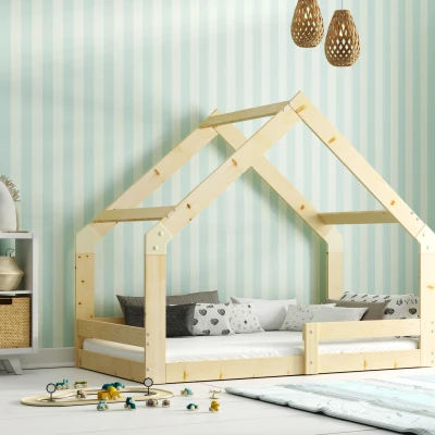 Hausbett 80x160 SHIRA mit Matratze - Kiefer