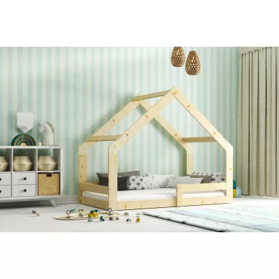 Hausbett 80x160 SHIRA mit Matratze - Kiefer