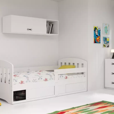 Kinderbett 80x160 GAVRIL mit Stauraum und Matratze - weiß