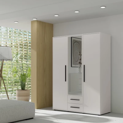 Kombinierter Kleiderschrank 150 cm ANDELINA - weiß matt