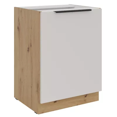 Unterer Eintürschrank NICOLLA - Breite 60 cm, Kaschmir/Artisan Eiche