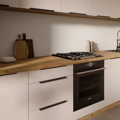 Ofenschrank NICOLLA – Breite 60 cm, Kaschmir/Artisan Eiche