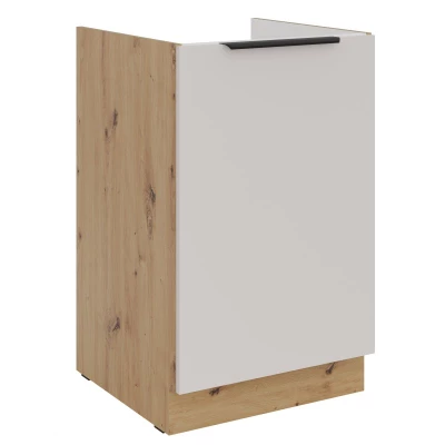 NIOLLA Waschbeckenunterschrank - Breite 50 cm, Kaschmir/Artisan Eiche