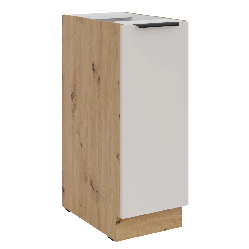 Auszugschrank NICOLLA - Breite 30 cm, Kaschmir/Artisan Eiche