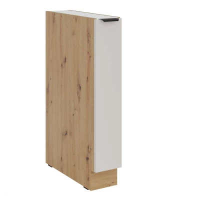 NIOLLA Auszugschrank - Breite 15 cm, Kaschmir/Artisan Eiche