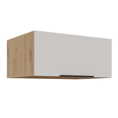 Tiefer Dunstabzugshaubenschrank NICOLLA – Breite 80 cm, Kaschmir/Artisan Eiche