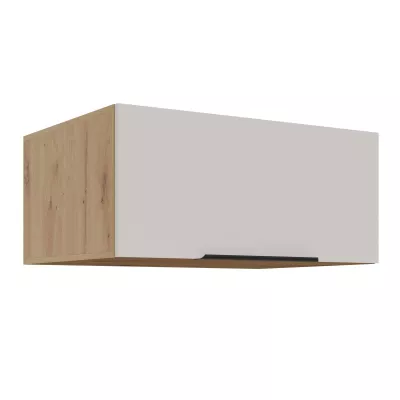 Tiefer Dunstabzugshaubenschrank NICOLLA – Breite 80 cm, Kaschmir/Artisan Eiche