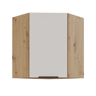 Eckoberschrank NICOLLA 1 - 60x60 cm, Kaschmir / Artisan Eiche