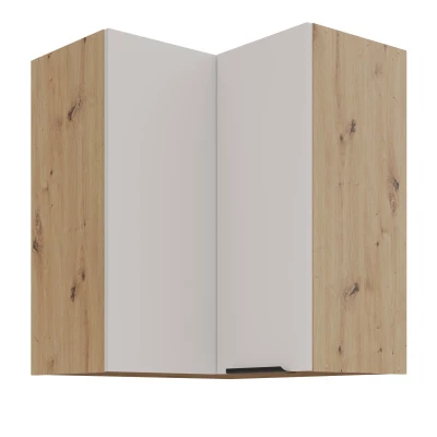 Eckoberschrank NICOLLA 2 - 60x60 cm, Kaschmir / Artisan Eiche