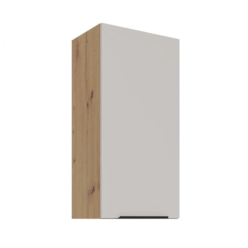 Hoher Hängeschrank NICOLLA – Breite 45 cm, Kaschmir/Artisan Eiche