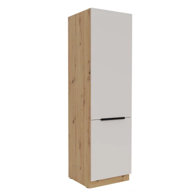 NIOLLA Küchenschrank – Breite 60 cm, Kaschmir/Eiche (handwerklich verarbeitet)
