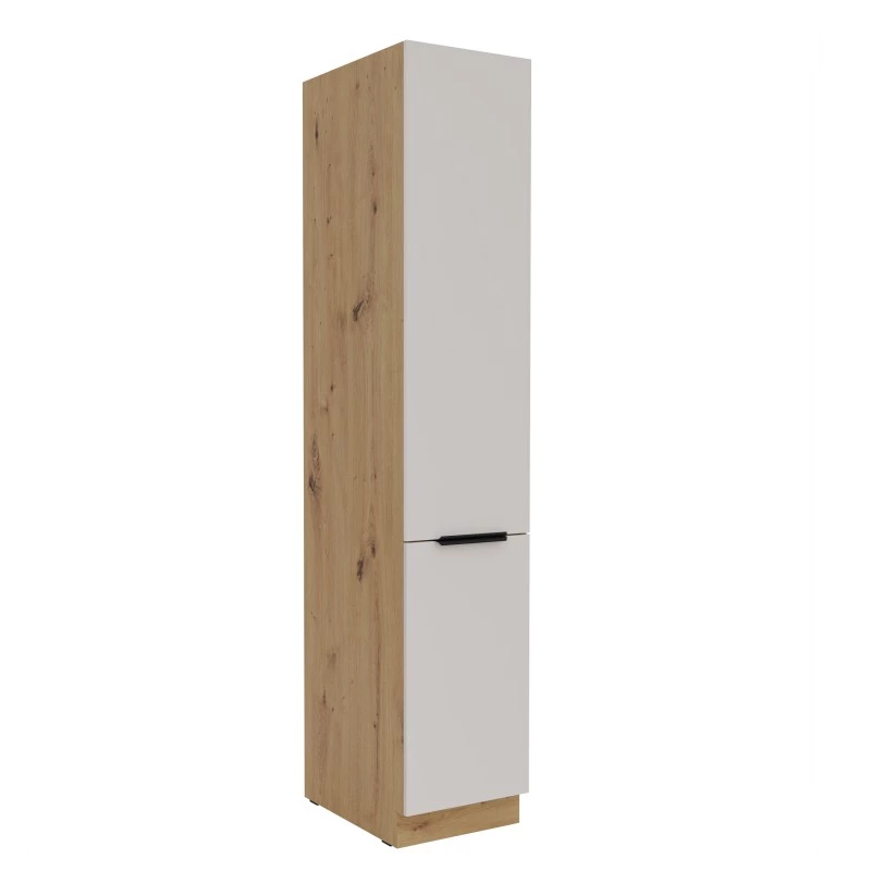 NIOLLA Küchenschrank – Breite 40 cm, Kaschmir/Eiche (handwerklich verarbeitet)