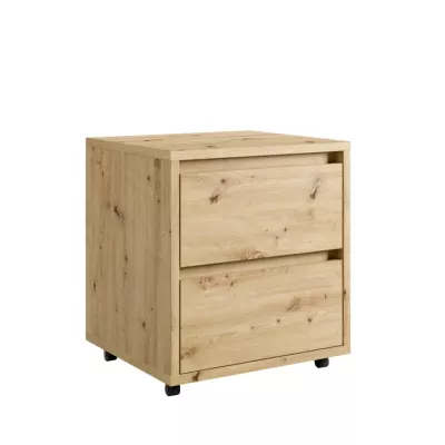 RUSHFORD Schreibtischcontainer auf Rollen - Artisan-Eiche