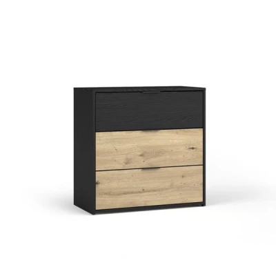 Kommode SALAMINA - Artisan Eiche / Schwarzgraphit