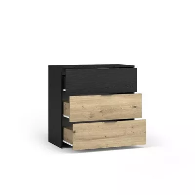 Kommode SALAMINA - Artisan Eiche / Schwarzgraphit