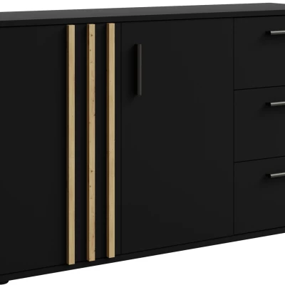 Kombikommode VANADILO 3 - Artisan Eiche / Schwarz