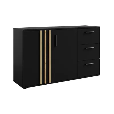 Kombikommode VANADILO 3 - Artisan Eiche / Schwarz