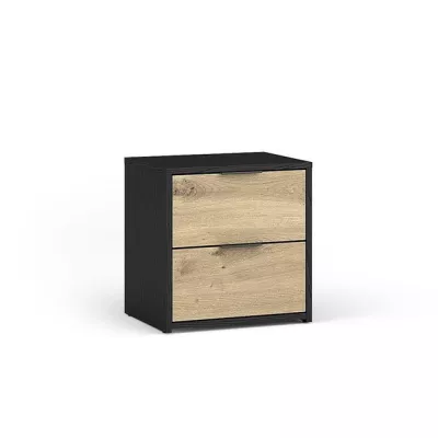 2er-Set Nachttische SALAMINA - Artisan Eiche / Schwarzgraphit