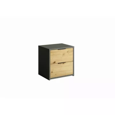 2er Set Nachttische GUADUAS - Artisan Eiche / Graphit