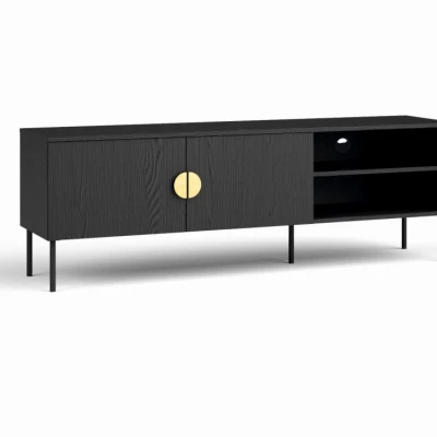 TV-Ständer 160 cm MOSQURA - schwarz-graphit