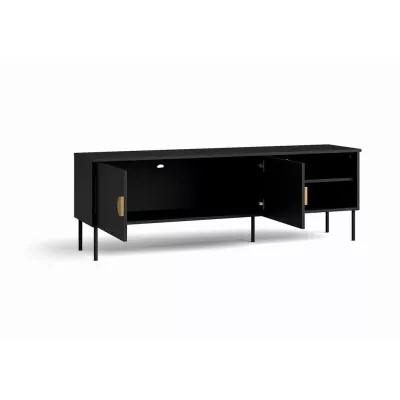 TV-Ständer 160 cm MOSQURA - schwarz-graphit