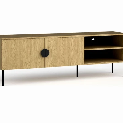 TV-Ständer 160 cm MOSQURA - Baltische Eiche