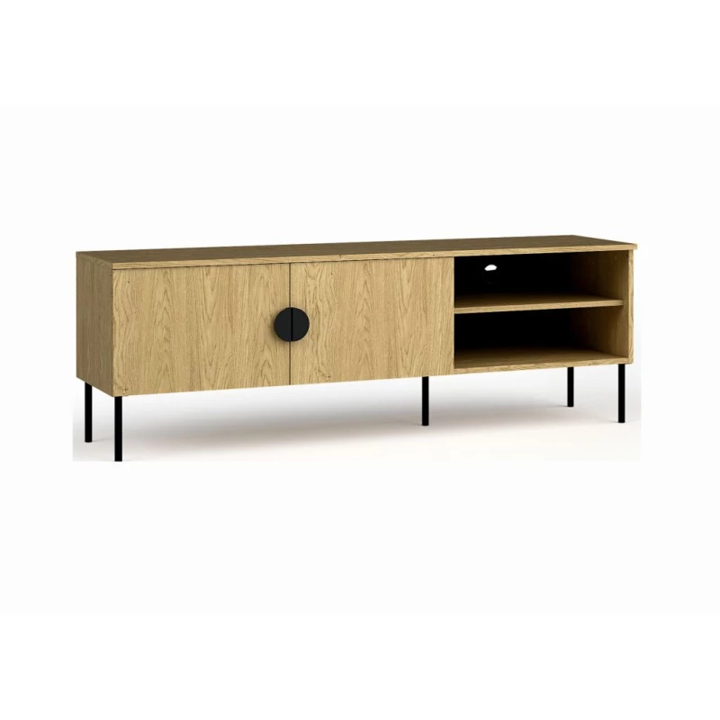 TV-Ständer 160 cm MOSQURA - Baltische Eiche