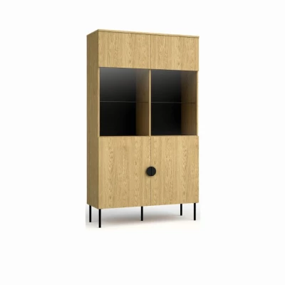 Hohe Vitrine MOSQURA - Baltische Eiche