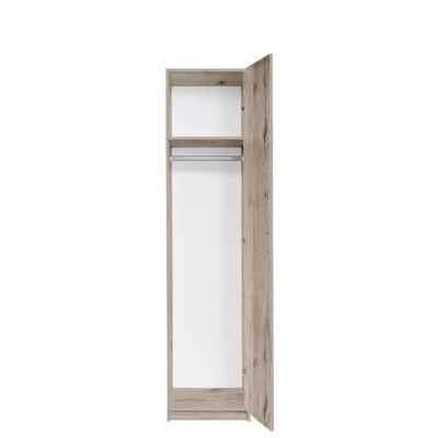 Schmaler Kleiderschrank 45 cm FUNZA 1 - Wellington Eiche
