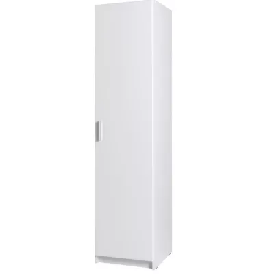 Schmaler Kleiderschrank 45 cm FUNZA 1 – Alpinweiß / Glanzweiß