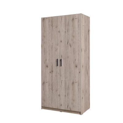 Kleiderschrank 92 cm FUNZA 2 - Wellington Eiche